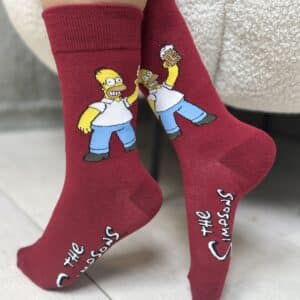 גרביים הומר סימפסון בורדו בירה